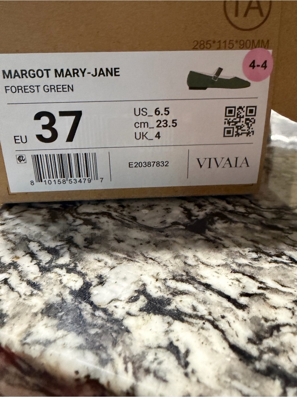 NWT! VIVAIA Women's Green Knit Mary Jane Flats with Buckle Strap - Picture 3 of 6